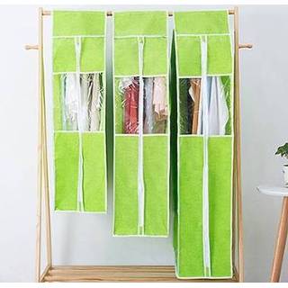 👉 Kledinghoes groen active 60x90cm driedimensionale waterdichte stofdichte pak jurk jas kledingstuk tas (groen)