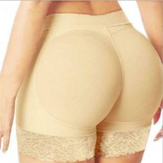 👉 Pantie XL active Mooie billen Fake Butt Lifting Panties Kanten Vormende Broek, Maat: (Teint)