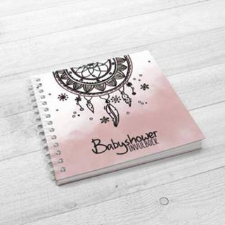 👉 Babyshower roze nederlands baby's Invulboek SilliBeads - Het Hardcover Wire-o (OUD ROZE) 9789083096704
