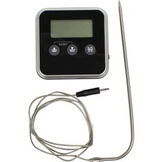👉 Digitale thermometer metaal grillin' BBQ Accesoires Thermometer/Timer 8712628426231