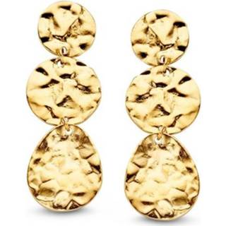 👉 Oorsteker gouden active Excellent Jewelry Gehamerde Coins Oorstekers 8785259696731