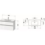 👉 Wastafel spaanplaat keramiek grafiet bouw D-Neo Badkamermeubelset Duravit 100.5x48x62.5 cm Mat 4063382163097