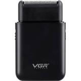 👉 Scheerapparat zwart active VGR V-390 5W USB draagbaar vergeldend elektrisch scheerapparaat (zwart)