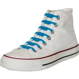 👉 Elastische veter kobaltblauw siliconen blauw 14x Shoeps veters - 8720147286281