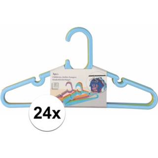 👉 Kledinghanger kunststof multikleur kinderen jongens 24x Kledinghangers Voor Kinderkleding - Kleerhangers 8720147363685