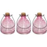 👉 Wespenvanger roze glas kunststof 3x Wespenvangers/wespenvallen 17 cm van - 8720147371611