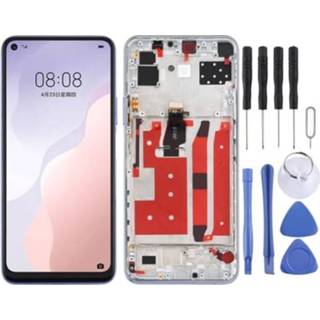 👉 Digitizer zilver active Lcd-scherm en volledige montage met frame voor Huawei Nova 7 SE (zilver)