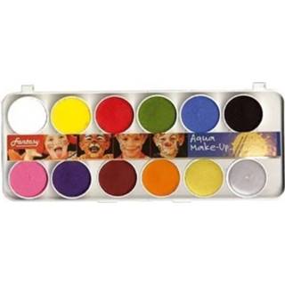 👉 Schmink kunststof multikleur palet 12 kleuren - Schminken 8720147322958