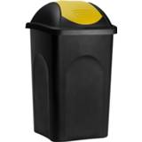 👉 Afvalbak zwart geel active Deuba zwart/geel 60 liter 6011603469464