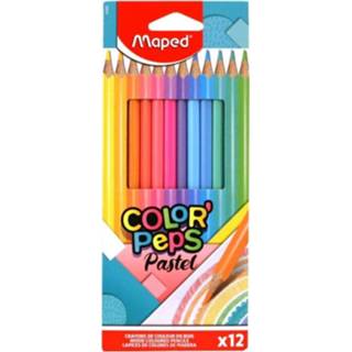 👉 Kleurpotlood pastel active Maped Color Peps Kleurpotloden 12 Stuks 3154148320692