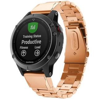 👉 Stalen band goud Strap-it® Garmin Fenix 5 / 6 (rosé goud) 7424940974956