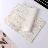 👉 Verpakking grijs papier active 2 pakjes cake vetvrij bakken bordpapier hamburgerpapier, kleur: toren