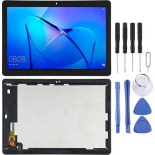 👉 Digitizer zwart active Lcd-scherm en volledige montage met frame voor Huawei MediaPad T3 10 AGS-L09 / AGS-L03 AGS-W09 (zwart)