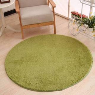 👉 Tapijt grasgroen antislip active kinderen KSolid Rond Zachte fleece Mat Vloerkleed Kinderkamer Deurmatten, Afmeting: Diameter: 140cm (Grasgroen)