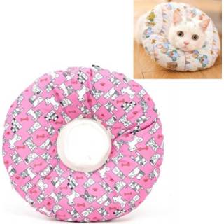👉 Anti-bijt roze m active Kattenbenodigdheden Afneembare waterdichte anti-likkraag Cat Circle Neck Headgear, specificatie: (Pink Dog)