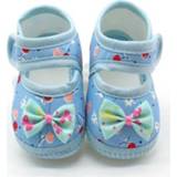 👉 Babyschoenen blauw active baby's meisjes 3 STKS Baby Schoenen Dot Lace Soft Sole Prewalker Warm Casual Flats Shoes (Butterfly Blue)