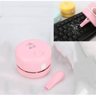 Stofzuiger active Handheld Desktop Mini Keyboard Student Eraser Cleaner Veegmachine (Peach Powder)