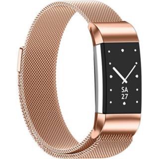 👉 Milanese band goud Strap-it® Fitbit Charge 2 (rosé goud) 7424917035024