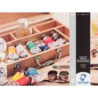 👉 Houten blok stuks active online only Van Gogh met olieverfpapier - 10 vellen 8712079397951