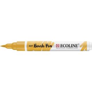 👉 Gele geel stuks active ecoline brushpen- oker 227 8712079388874