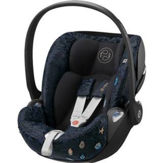 👉 Autostoel blauw goed Spring Blossom dark blue achteruit baby's Cybex Cloud Z i-Size Jewels Of Nature Baby Autostoeltje 4063846001125