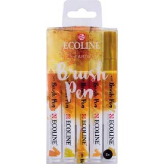 👉 Stuks active ecoline brushpen set 5x aarde 8712079408244