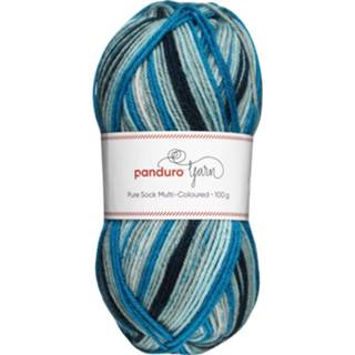 Sock blauw wol stuks active Panduro pure wool - gemeleerd 7320183301118