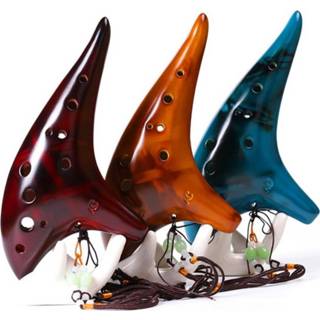 👉 12 Hole Ceramic Ocarina Alto C Tone Classic Flute Zelda Instruments with Protection Bag + Lanyard Gift High Quality