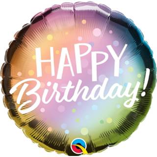 Folie verjaardag stuks active ballon metallic 45 cm - happy birthday 71444880251