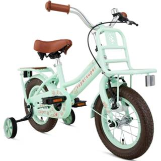 👉 Kinderfiets pistache Remnaaf i.c.m. V-Brake jongens active kinderen Supersuper Cooper Bamboo 12