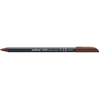 👉 Kleurstift bruin stuks active Edding 1200 - donkerbruin 4004764033973