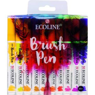 👉 Stuks active ecoline brushpen set 20 8712079446741