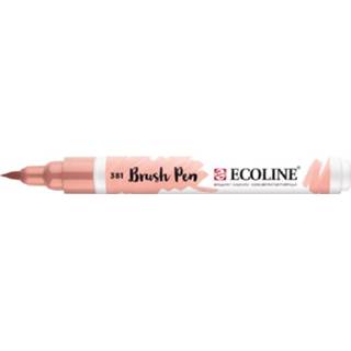 👉 Pastel rood stuks active ecoline brushpen- 381 8712079406325