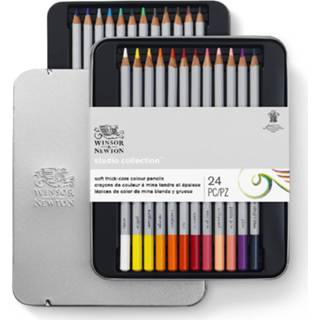 👉 Kleurpotlood stuks active Winsor&Newton Studio 24 Kleurpotloden 884955064900