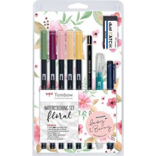 👉 Roze stuks active Tombow watercoloring set- Floral 4003198130272
