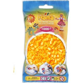 Geel stuks active Hama Midi kralen 1000 - donkergeel 03 28178207038