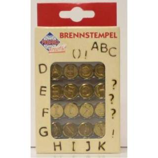 👉 Stempel stuks active Stempels voor houtbrandset 16-delig alfabet A-L 4006094204009