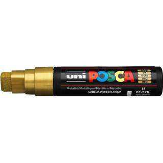 👉 Goud stuks active POSCA acrylmarker - blokpunt PC-17K 15 mm 4902778202296