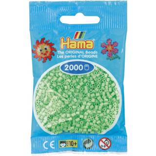 👉 Strijkkraal pastel groen stuks active Hama Mini online only strijkkralen 2000 - 47 28178501471
