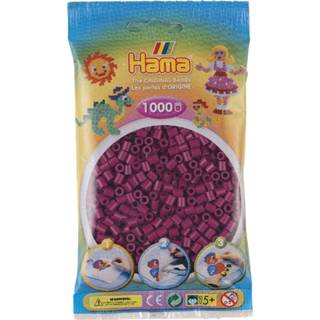 👉 Strijkkraal rood pruim stuks active Hama Midi - strijkkralen 1000 plum 82 28178207823