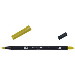 👉 Donkergroen geel stuks active ABT Dual Brush Pen - green ochre 076 4901991901191