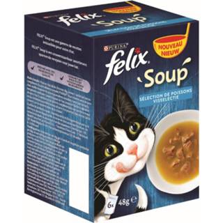 👉 Kattenvoer Soup Visselectie Kattensoep 6 X 48g Felix 7613036632126