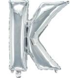 Zilver stuks active Letterballon 38 cm - K 7320188019315