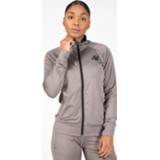 👉 Trainingsjack grijs polyester s stuks active vrouwen Gorilla Wear Cleveland - 8719743578401