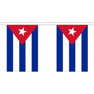 👉 Vlaggenlijn polyester multikleur Luxe Cuba 9 m 8718758343356