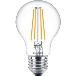 👉 Energielabel a+ Philips LED (A++ - E) E27 Peer 8 W = 60 Warmwit (Ø x l) mm 104 Dimbaar, Filament / Retro-LED 1 stuk(s) 8718696709443