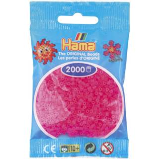 👉 Strijkkraal transparant roze stuks active Hama Mini online only strijkkralen 2000 - 32 28178501327