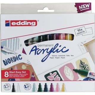 👉 Stuks active online only Edding acrylic starter easy set - nordic 4057305031020