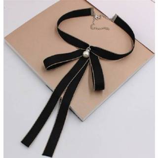 👉 Vlinderdas zwart active vrouwen Dames Wild Uniform Bow-knoop (zwart)
