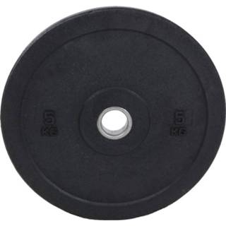 👉 Lifemaxx Hi-Temp Olympische Halterschijf - Bumper Plate - 50 mm - 5 kg - Zwart